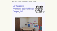 Desktop Screenshot of lillearnerschildcare.com